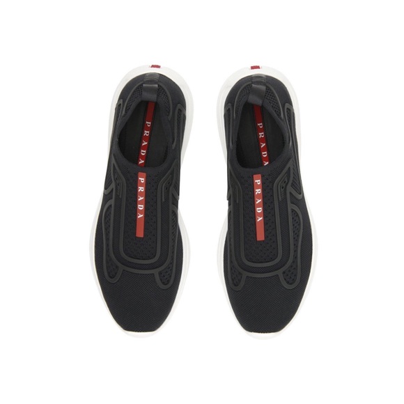 New PRADA “America’s Cup” Rubber Trimmed Technical Mesh Slip-On Sneaker - Picture 1 of 4